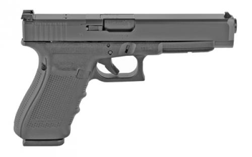 Glock 41 Gen4 MOS Competition, Striker Fired, Semi-automatic, Polymer Frame Pistol, Full Size, 45 ACP, 5.31" Barrel, Matte Finish, Black, Adjustable Sights, Modular Optic System, 13 Rounds, 3 Magazines UG4130103MOS