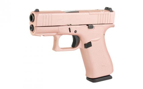 Glock 43X, M.O.S, Semi-automatic, Striker Fired, Sub-Compact, Polymer Frame, 9MM, 3.41" Barrel, Fixed Sights, Cerakote Finish, Rose Gold, 10 Rounds, 2 Magazines UX4350204FRMOS-RG