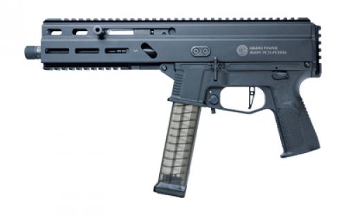 Grand Power Stribog SP10A3, Semi-Automatic Pistol, 10MM, 8 Threaded Barrel, Aluminum Frame, Non-Reciprocating Charging Handle, M-LOK Rail, Matte Finish, Black, 20 Rounds, 3 Magazines, Plastic Hard Case GRP810091157152