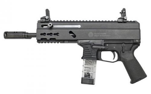 Grand Power Stribog SP9A1, Semi-Automatic Pistol, 9MM, 8 Threaded Barrel, Aluminum Frame, Non-Reciprocating Charging Handle, M-LOK Rail, Matte Finish, Black, 30 Rounds, 3 Magazines, Plastic Hard Case GRP8588005808378