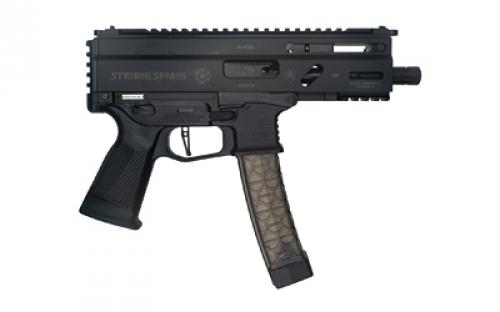 Grand Power Stribog SP9A3S, Semi-Automatic Pistol, 9MM, 5" Threaded Barrel, Aluminum Frame, Non-Reciprocating Charging Handle, M-LOK Rail, Matte Finish, Black, 30 Rounds, 3 Magazines, Plastic Hard Case GRP8588005808590