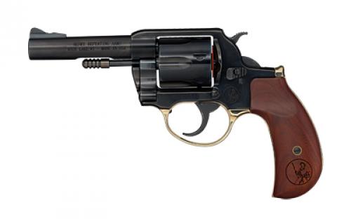 Henry Repeating Arms Big Boy Revolver, DA/SA, 357 Magnum/38 Special, 4 Round Barrel, Polished Blue Steel, American Walnut Birdshead Grips, Fixed Notch Rear Sight, Screw On Post Front Sight, Transfer Bar Safety, 6 Rounds, Includes High/Medium/Low Interchangeable Front Sights H017BDM