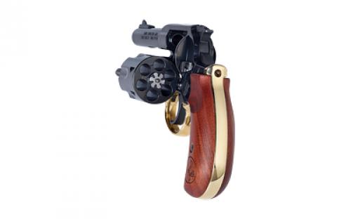 Henry Repeating Arms Big Boy Revolver, DA/SA, 357 Magnum/38 Special, 4" Round Barrel, Polished Blue Steel, American Walnut Birdshead Grips, Fixed Notch Rear Sight, Screw On Post Front Sight, Transfer Bar Safety, 6 Rounds, Includes High/Medium/Low Interchangeable Front Sights H017BDM