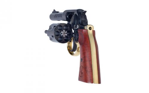 Henry Repeating Arms Big Boy Revolver, DA/SA, 357 Magnum/38 Special, 4" Round Barrel, Polished Blue Steel, American Walnut Gunfighter Grips, Fixed Notch Rear Sight, Screw On Post Front Sight, Transfer Bar Safety, 6 Rounds, Includes High/Medium/Low Interchangeable Front Sights H017GDM