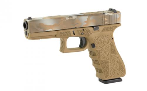 Glock 22 Gen3, Striker Fired, Semi-automatic, Polymer Frame Pistol, Full Size, 40 S&W, 4.49" Barrel, Flat  Dark Earth Multicam Slide With Flat Dark Eart Frame, Fixed Sights, 15 Rounds, 2 Magazines, Glock OEM Rail, Right Hand, Laser Engraved Frame, Optic Cut, Will Only Accept Trijicon And Holosun RMR Footprint Optics, Must Use Screws From Shark Coast Tactical To Mount Optic 300-108