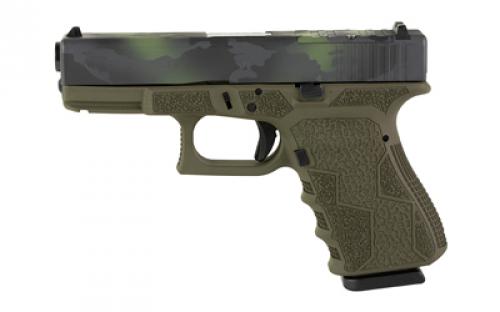 Glock 19 Gen3, Striker Fired, Semi-automatic, Polymer Frame Pistol, Compact, 9MM, 4.02 Barrel, Black Multicam Slide With OD Green Frame, Fixed Sights, 15 Rounds, 2 Magazines, Laser Engraved Frame, Optic Cut, US Made Glock, Will Only Accept Trijicon And Holosun RMR Footprint Optics, Must Use Screws From Shark Coast Tactical To Mount Optic 300-109-0105-09