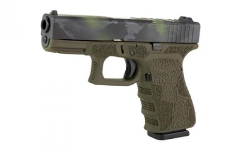 Glock 19 Gen3, Striker Fired, Semi-automatic, Polymer Frame Pistol, Compact, 9MM, 4.02" Barrel, Black Multicam Slide With OD Green Frame, Fixed Sights, 15 Rounds, 2 Magazines, Laser Engraved Frame, Optic Cut, US Made Glock, Will Only Accept Trijicon And Holosun RMR Footprint Optics, Must Use Screws From Shark Coast Tactical To Mount Optic 300-109-0105-09