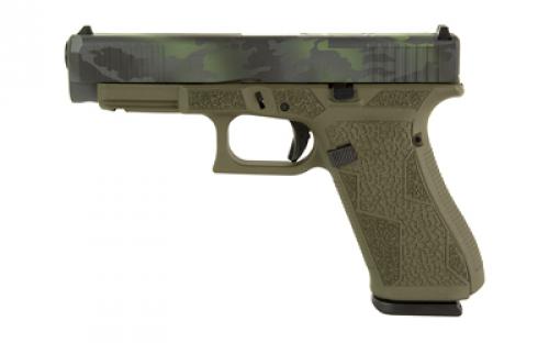 Glock 47 M.O.S., Semi-automatic Full Size Polymer Frame Pistol, Safe Action, 9MM, 4.49 Barrel, Black Multicam Slide With OD Green Frame, Fixed Sights, Optics Ready, 17 Rounds, 3 Magazines, Comes With Glock OEM Adapter Plate 02 for Trijicon RMR Footprint, Laser Engraved Frame, Optic Cut, Will Only Accept Trijicon And Holosun RMR Footprint Optics, Must Use Screws From Shark Coast T