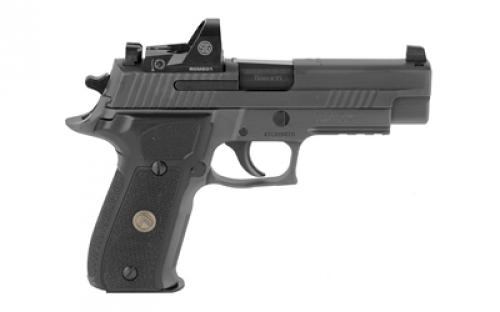 Sig Sauer P226, Legion RXP, Double Action/Single Action, Metal Frame Pistol, Full Size, 9MM, 4.4" Barrel, Alloy, Legion Gray, G10 Grips, XRAY3 Day/Night Sights, Decocker, 15 Rounds, P-SAIT Trigger, ROMEO1 PRO Reflex Optic, 3 Magazines E26R-9-LEGION-RXP