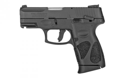 Taurus G2C, Striker Fired, Semi-automatic, Polymer Frame Pistol, Compact, 40S&W, 3.2" Barrel, Black, Adjustable Sights, Manual Thumb Safety, 10 Rounds, 2 Magazines 1-G2C4031-10