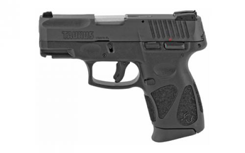 Taurus G2C, Striker Fired, Semi-automatic, Polymer Frame Pistol, Compact , 9MM, 3.2 Barrel, Matte Finish, Black, Adjustable Sights, Manual Thumb Safety, 12 Rounds, 2 Magazines 1-G2C931-12