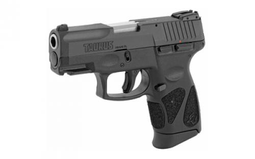 Taurus G2C, Striker Fired, Semi-automatic, Polymer Frame Pistol, Compact , 9MM, 3.2" Barrel, Matte Finish, Black, Adjustable Sights, Manual Thumb Safety, 12 Rounds, 2 Magazines 1-G2C931-12