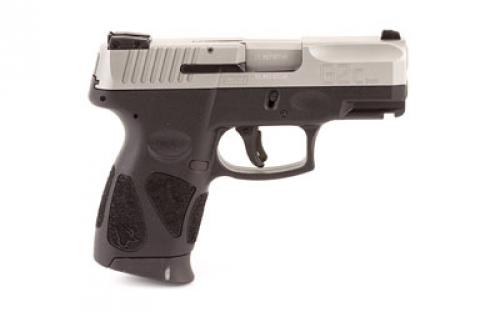 Taurus G2C, Striker Fire, Semi-automatic, Polymer Frame Pistol, Compact, 9MM, 3.2" Barrel, Matte Finish, Silver Slide, Black Frame, Adjustable Sights, Manual Thumb Safety, 12 Rounds, 2 Magazines 1-G2C939-12