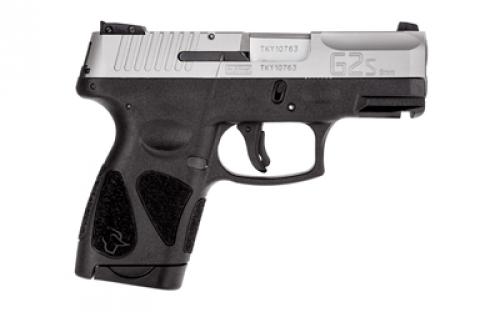 Taurus G2S, Striker Fired, Semi-automatic, Polymer Frame Pistol, Sub-Compact, 9MM, 3.2" Barrel, Matte Finish, Silver Slide, Black Frame, Fixed Front Sight With Adjustable Rear, 7 Rounds, 2 Magazines 1-G2S939