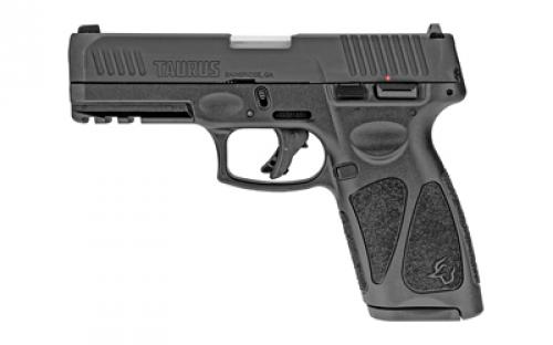 Taurus G3, Striker Fired, Semi-automatic, Polymer Frame Pistol, Full Size, 9MM, 4 Barrel, Matte Finish, Silver Slide, Black Frame, Fixed Steel Front Sight, Drift-Adjustable Steel Rear Sight w/ Serrated Ramp, 10 Rounds, 2 Magazines 1-G3B941-10