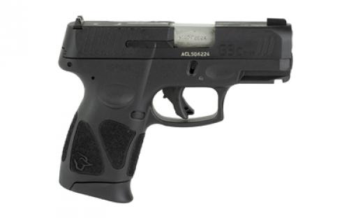 Taurus G3C, Striker Fired, Semi-automatic, Polymer Framed Pistol, Compact, 9MM, 3.2" Barrel, Matte Finish, Black, Manual Safety, AmeriGlo Front Night Sight, 12 Round, 3 Magazines 1-G3C931-TL1