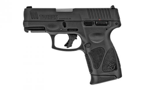 Taurus G3C, Striker Fired, Semi-automatic, Polymer Frame Pistol, Compact, 3.2 Barrel, Matte Finish, Black, Fixed Front Sight With Drift Adjustable Rear Sight, Manual Thumb Safety, 12 Rounds, 3 Magazines 1-G3C931