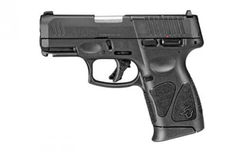 Taurus G3C, T.O.R.O. (Taurus Optic Ready Option), Striker Fired, Semi-automatic, Polymer Frame Pistol, Compact, 9MM, 3.2" Barrel, Matte Finish, Black, Fixed Front Sight With Drift Adjustable Rear Sight, Manual Thumb Safety, 10 Rounds, Optics Ready, 3 Magazines 1-G3CP931-10