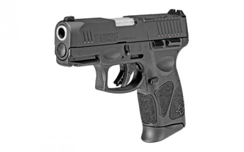 Taurus G3C, T.O.R.O. (Taurus Optic Ready Option), Striker Fired, Semi-automatic, Polymer Frame Pistol, Compact, 9MM, 3.2" Barrel, Matte Finish, Black, Fixed Front Sight With Drift Adjustable Rear Sight, Manual Thumb Safety, 10 Rounds, Optics Ready, 3 Magazines 1-G3CP931-10