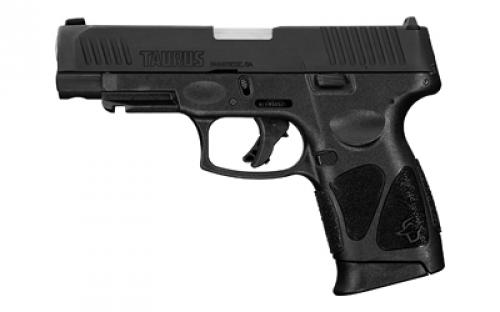 Taurus G3XL, Striker Fired, Semi-automatic, Polymer Frame Pistol, Compact, 9MM, 4 Barrel, Matte Finish, Black, Fixed Front Sight with Drift Adjustable Rear Sight, Trigger Safety, Integrated Picatinny Rail, 12 Rounds, 2 Magazines 1-G3XLSR9041