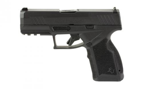 Taurus GX4 Carry, Striker Fired, Semi-automatic, Polymer Frame Pistol, Compact, 9MM, 3.7" DLC Coated Barrel, Nitride Finish, Black, Fixed White Dot Steel Front Sight, Serrated Drift Adjustable Rear Sight, Picatinny Rail, 15 Rounds, 2 Magazines, Includes (2) Grip Backstraps 1-GX4CR941