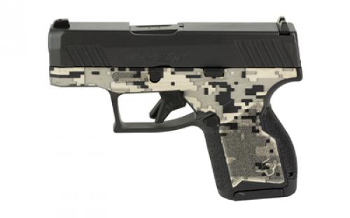 Taurus GX4, Semi-automatic, Striker Fired, Compact Polymer Frame Pistol, 9MM, 3 Barrel, Matte Finish Slide, Digital Camo Finish Frame, Trigger Safety, Fixed Sights, 11 Rounds, 2 Magazines 1-GX4M931-EN2