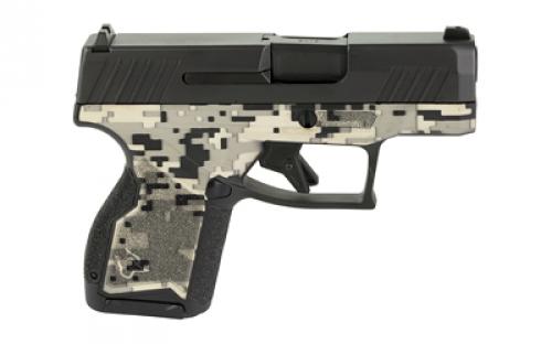 Taurus GX4, Semi-automatic, Striker Fired, Compact Polymer Frame Pistol, 9MM, 3" Barrel, Matte Finish Slide, Digital Camo Finish Frame, Trigger Safety, Fixed Sights, 11 Rounds, 2 Magazines 1-GX4M931-EN2