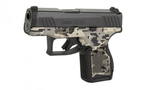 Taurus GX4, Semi-automatic, Striker Fired, Compact Polymer Frame Pistol, 9MM, 3" Barrel, Matte Finish Slide, Digital Camo Finish Frame, Trigger Safety, Fixed Sights, 11 Rounds, 2 Magazines 1-GX4M931-EN2