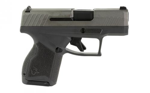 Taurus GX4, Semi-automatic, Striker Fired, Compact, Polymer Frame Pistol, 9MM, 3" Barrel, Gray Frame, Tungsten Slide, Fixed Steel Front Sight, Drift-Adjustable Steel Rear Sight w/ Serrated Ramp, Two Backstrap Options, 11 Rounds, 2 Magazines 1-GX4M93CG