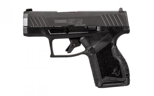 Taurus GX4, Striker Fired, Semi-automatic, Graphene Frame Pistol, Compact, 9MM, 3" Barrel with DLC Finish, Matte Finish, Gray, Fixed Steel Front Sight, Drift-Adjustable Steel Rear Sight, 13 Rounds, 2 Magazines 1-GX4M93GR