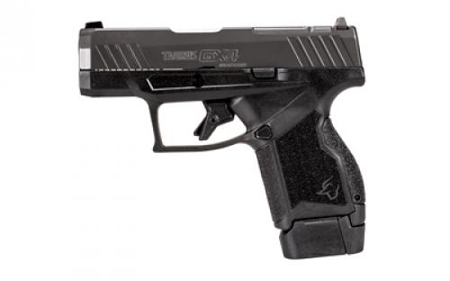 Taurus GX4, Taurus Optic Ready Option, Striker Fired, Semi-automatic, Polymer Frame Pistol, Micro-Compact, 9MM, 3" Barrel, Cerakote Finish, Black Frame, Graphene Gray Slide, Optic Ready, Adjustable Sights, 2 Magazines, (1)-11 Round and (1)-13 Round 1-GX4MP93GR