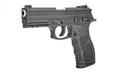 Taurus TH9, Double Action/Single Action, Semi-automatic, Polymer Frame Pistol, Full Size, 9MM, 4.25" Barrel, Matte Finish, Black, Adjustable Sights, Manual Thumb Safety, 17 Rounds, 2 Magazines 1-TH9041