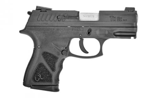 Taurus TH9, Double Action/Single Action, Semi-automatic, Polymer Frame Pistol, Compact, 9MM, 3.54" Barrel, Matte Finish, Black, Adjustable Sights, Manual Thumb Safety, 17 Rounds, 2 Magazines 1-TH9C031