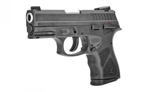 Taurus TH9, Double Action/Single Action, Semi-automatic, Polymer Frame Pistol, Compact, 9MM, 3.54" Barrel, Matte Finish, Black, Adjustable Sights, Manual Thumb Safety, 17 Rounds, 2 Magazines 1-TH9C031