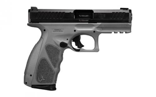 Taurus TS9, Semi-automatic, Striker Fired, Polymer Framed Pistol, Full Size, 9MM, 4" Barrel, Matte Finish, Black Slide, Gray Frame, Non-Manual Safety, Adjustable Sights, 4 Interchangeable Backstraps, 17 Rounds, 2 Magazines 1-TS9SR041GR