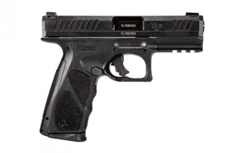 Taurus TS9, Semi-automatic, Striker Fired, Polymer Framed Pistol, Full Size, 9MM, 4" Barrel, Matte Finish, Black, Non-Manual Safety, Adjustable Sights, 4 Interchangeable Backstraps, 17 Rounds, 2 Magazines 1-TS9SR041