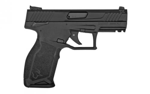 Taurus TX22, Striker Fired, Semi-automatic, Polymer Frame Pistol, Full Size, 22 LR, 4.1" Threaded Barrel, Anodized Finish, Black, Adjustable Sights, Manual Thumb Safety, 10 Rounds, 2 Magazine 1-TX22141-10