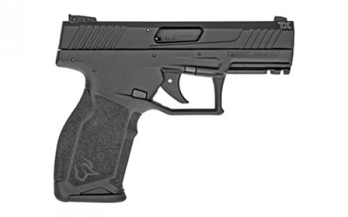 Taurus TX22, Striker Fired, Semi-automatic, Polymer Frame Pistol, Full Size, 22 LR, 4.1" Threaded Barrel, Matte Finish, Black, Adjustable Sights, No Thumb Safety, 16 Rounds, 2 Magazines 1-TX22241