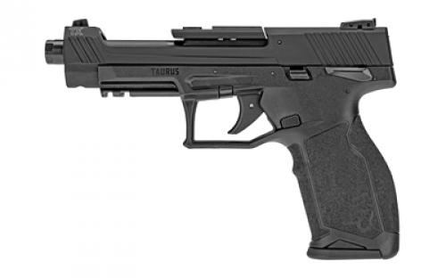 Taurus TX22, Competition, Striker Fired, Semi-automatic, Polymer Frame Pistol, Full Size, 22 LR, 5.25 Barrel, Anodized Finish, Black, Adjustable Sights, Manual Thumb Safety, 16 Rounds, Optics Ready, 3 Magazines 1-TX22C151