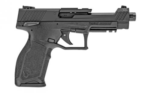 Taurus TX22, Competition, Striker Fired, Semi-automatic, Polymer Frame Pistol, Full Size, 22 LR, 5.25" Barrel, Anodized Finish, Black, Adjustable Sights, Manual Thumb Safety, 16 Rounds, Optics Ready, 3 Magazines 1-TX22C151