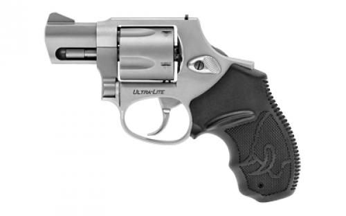 Taurus M380, Double Action Only, Metal Frame Revolver, Small Frame, 380ACP, 1.75" Barrel, Alloy, Matte Stainless Finish, Silver, Rubber Grips, Fixed Sights, 5 Rounds 2-380129UL