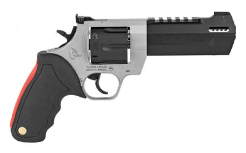 Taurus Raging Hunter, Double Action, Metal Frame Revolver, Large Frame, 44 Magnum, 5.12" Exact Barrel Length, Stainless Steel, Matte Finish, Duo-Tone, Rubber Grips, Adjustable Sights, 6 Rounds 2-440055RH