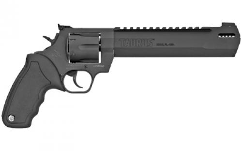 Taurus Raging Hunter, Double Action, Metal Frame Revolver, Large Frame, 44 Magnum, 8.37" Ported Barrel, Steel, Oxide Finish, Black, Rubber Grips, Adjustable Sights, 6 Rounds, Deluxe Case Included 2-440081RH-DLX