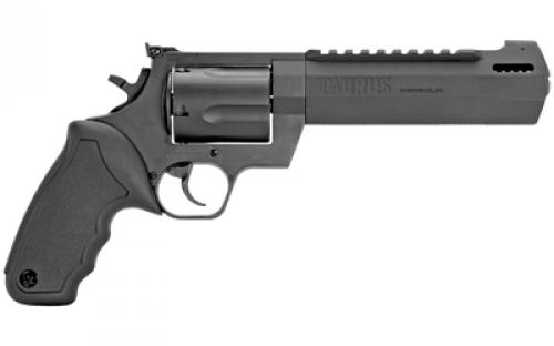 Taurus Raging Hunter, Double Action, Metal Frame Revolver, Large Frame, 460 S&W, 6.75" Barrel, Steel, Oxide Finish, Black, Rubber Grips, Adjustable Rear Sight, 5 Rounds 2-460061RH