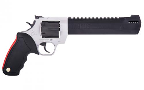 Taurus Raging Hunter, Double Action/Single Action, Steel Frame, Revolver, Large Frame, 500 S&W, 10" Barrel, Black Barrel/Cylinder, Silver Frame, Rubber Grips, Adjustable Rear Sight, 5 Rounds 2-500105RH