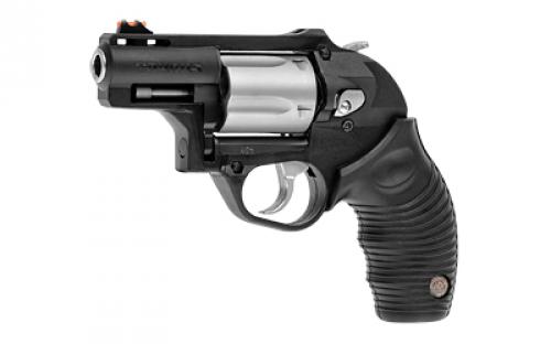 Taurus Model 605, Double Action, Polymer Frame Revolver, Small Frame, 357 Magnum, 2" Barrel, Oxide Finish, Silver Cylinder, Black, Rubber Grips, Fixed Sights, 5 Rounds 2-605029PLY