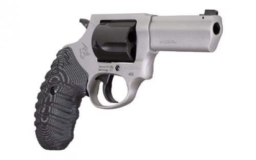 Taurus Defender 605, Double Action/Single Action, Steel Framed Revolver, 357 Magnum, 3" Stainless Steel Barrel, Stainless Steel Finish, Silver, Black/Gray VZ Grips, Front Night Sight, 5 Rounds 2-60535NSVZ