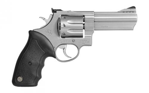 Taurus Model 608, Double Action, Metal Frame Revolver, Large Frame, 357 Magnum, 4" Barrel, Ported, Stainless Steel, Matte Finish, Silver, Rubber Grips, Adjustable Sights, 8 Rounds 2-608049