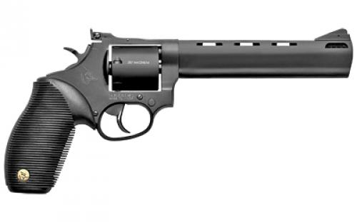 Taurus Model 692, Double Action, Metal Frame Revolver, Large Frame, 357 Magnum/38 Special/9MM, 6.5" Barrel, Steel, Matte Finish, Black, Rubber Grips, Adjustable Rear Sight, 7 Rounds 2-692061