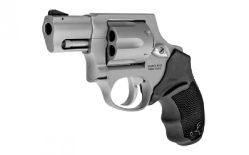 Taurus Model 856CH, Double Action Only, Metal Frame Revolver, Small Frame, 38 Special +P, 2" Barrel, Stainless Steel, Matte Finish, Silver, Rubber Grips, Fixed Sights, 6 Rounds, Concealed Hammer 2-856029CH